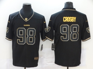 Las Vegas Raiders 98# Crosby Black Gold Vapor Retro NFL Jerseys 113861