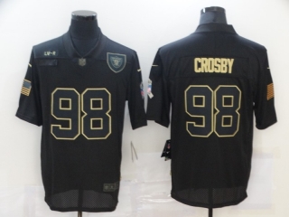 Las Vegas Raiders 98# Crosby 2020 Salute To Service NFL Mens Jersey 113859