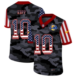 Los Angeles Rams 10# Kupp 2020 American Flag Camo NFL Jerseys 113877