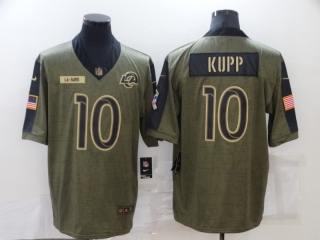 Los Angeles Rams 10# Kupp 2021 Military Salute To Service NFL Jerseys 113878