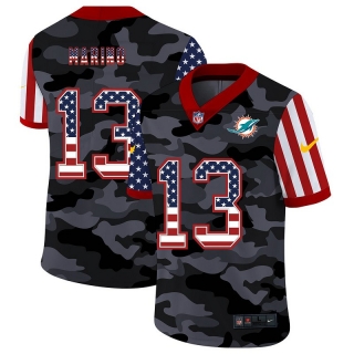 Miami Dolphins 13# Marino 2020 American Flag Camo NFL Jerseys 113938