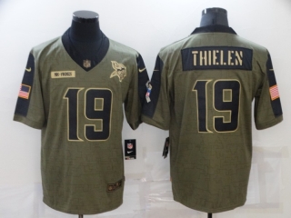 Minnesota Vikings 19# Thielen 2021 Military Salute To Service NFL Jerseys 113958