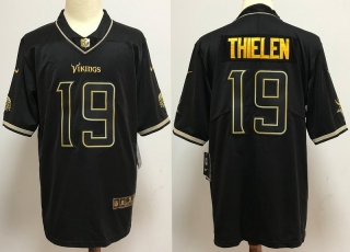 Minnesota Vikings 19# Thielen Black Gold NFL Jerseys 113959