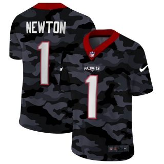 New England Patriots 1# Newton Black Camo NFL Jerseys 113976