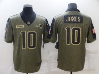 New England Patriots 10# Jones 2021 Military Salute To Service NFL Jerseys 113991