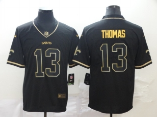 New Orleans Saints 13# Thomas Black Gold Vapor Retro NFL Jerseys 114044