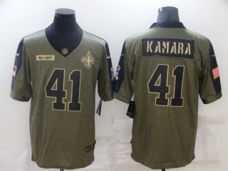 New Orleans Saints 41# Kamara 2021 Military Salute To Service NFL Jerseys 114055