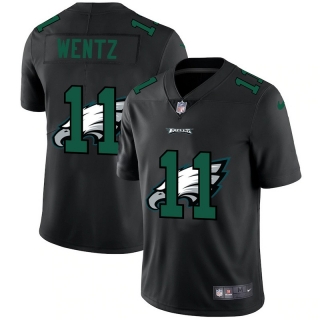 Philadelphia Eagles 11# Wentz Black Shadow NFL Jerseys 114130