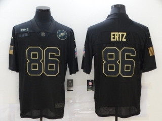 Philadelphia Eagles 86# Ertz 2020 Salute To Service NFL Mens Jersey 114151