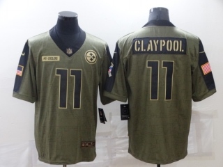 Pittsburgh Steelers 11# Claypool 2021 Military Salute To Service NFL Jerseys 114187