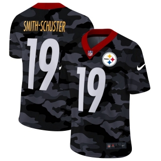 Pittsburgh Steelers 19# Smith-Schuster Black Camo NFL Jerseys 114199