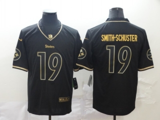 Pittsburgh Steelers 19# Smith-Schuster Black Gold Vapor Retro NFL Jerseys 114201