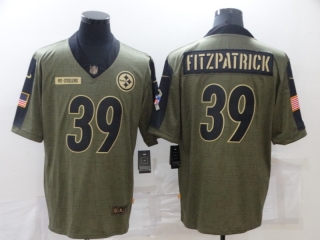 Pittsburgh Steelers 39# Fitzpatrick 2021 Military Salute To Service NFL Jerseys 114219