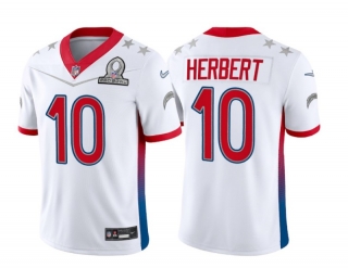 San Diego Chargers 10# Herbert Nike White 2022 AFC Pro Bowl Game NFL Jerseys 114270