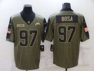 San Diego Chargers 97# Bosa 2021 Military Salute To Service NFL Jerseys 114290