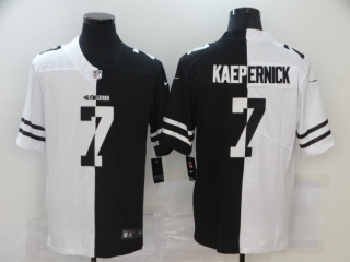 San Francisco 49ers 7# Kaepernick 2020 White and Black NFL Jerseys 114306