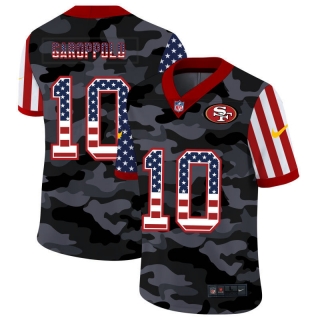 San Francisco 49ers 10# Garoppolo 2020 American Flag Camo NFL Jerseys 114317