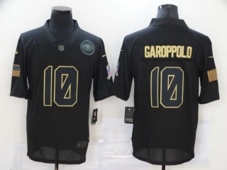 San Francisco 49ers 10# Garoppolo 2020 Salute To Service NFL Mens Jersey 114318