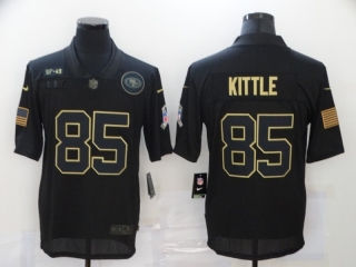 San Francisco 49ers 85# Kittle 2020 Salute To Service NFL Mens Jersey 114375