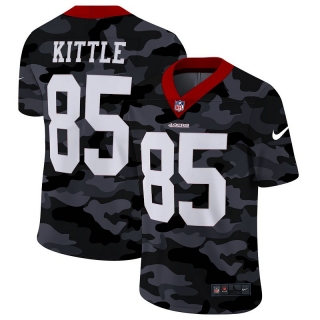 San Francisco 49ers 85# Kittle Black Camo NFL Jerseys 114378