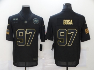 San Francisco 49ers 97# Bosa 2020 Salute To Service NFL Mens Jersey 114392