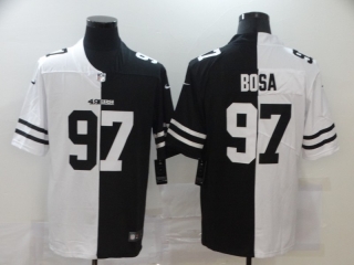 San Francisco 49ers 97# Bosa 2020 White and Black NFL Jerseys 114393