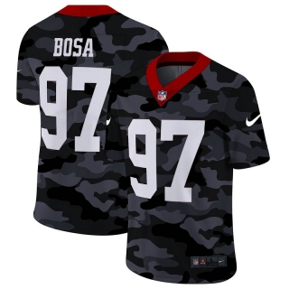 San Francisco 49ers 97# Bosa Black Camo NFL Jerseys 114395