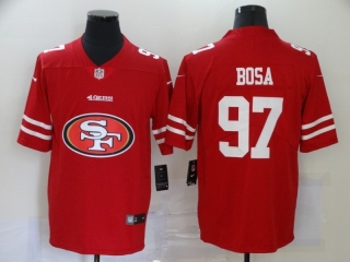 San Francisco 49ers 97# Bosa Fashion Big Team Logo NFL Jerseys 114400