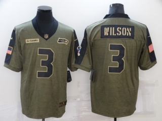 Seattle Seahawks 3# Wilson 2021 Military Salute To Service NFL Jerseys 114416