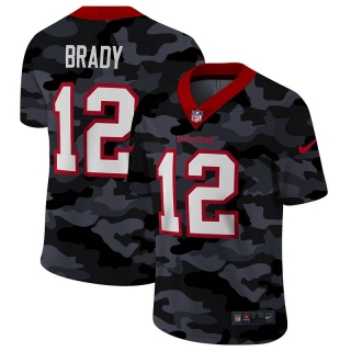 Tampa Bay Buccaneers 12# Brady Black Camo NFL Jerseys 114450