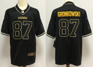 Tampa Bay Buccaneers 87# Gronkowski Black Gold NFL Jerseys 114492