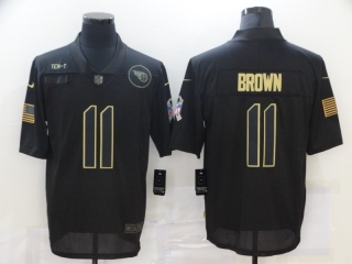 Tennessee Titans 11# Brown 2020 Salute To Service NFL Mens Jersey 114501