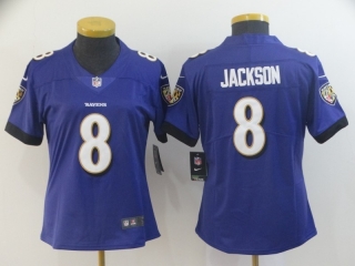 Baltimore Ravens 8# Jackson NFL Womens Jerseys 114552