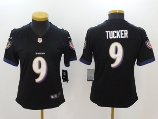 Baltimore Ravens 9# Tucker NFL Womens Jerseys 114554