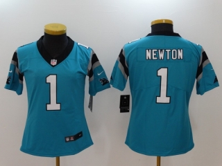 Carolina Panthers 1# Newton NFL Womens Jerseys 114565