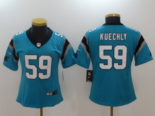 Carolina Panthers 59# Kuechly NFL Womens Jerseys 114568