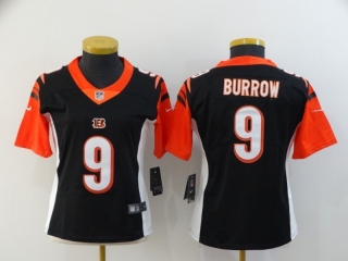 Cincinnati Bengals 9# Burrow NFL Womens Jerseys 114581