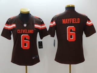 Cleveland Browns 6# Mayfield NFL Womens Jerseys 114584