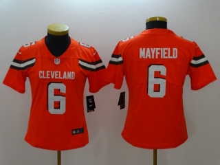 Cleveland Browns 6# Mayfield NFL Womens Jerseys 114585