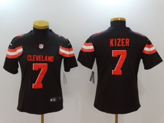 Cleveland Browns 7# Kizer NFL Womens Jerseys 114587