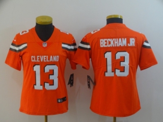 Cleveland Browns 13# Beckham Jr NFL Womens Jerseys 114588