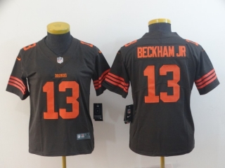 Cleveland Browns 13# Beckham Jr NFL Womens Jerseys 114590