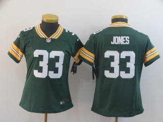 Green Bay Packers 33# Jones NFL Womens Jerseys 114624