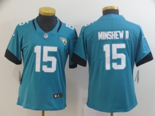 Jacksonville Jaguars 15# Minshew II NFL Womens Jerseys 114629