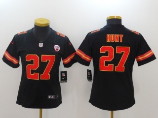 Kansas City Chiefs 27# Hunt NFL Womens Jerseys 114635