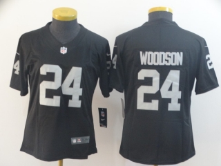 Las Vegas Raiders 24# Woodson NFL Womens Jerseys 114646