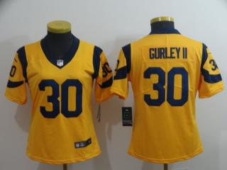 Los Angeles Rams 30# Gurley II NFL Womens Jerseys 114661