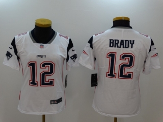 New England Patriots 12# Brady NFL Womens Jerseys 114676