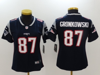 New England Patriots 87# Gronkowski NFL Womens Jerseys 114680