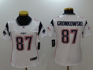 New England Patriots 87# Gronkowski NFL Womens Jerseys 114681